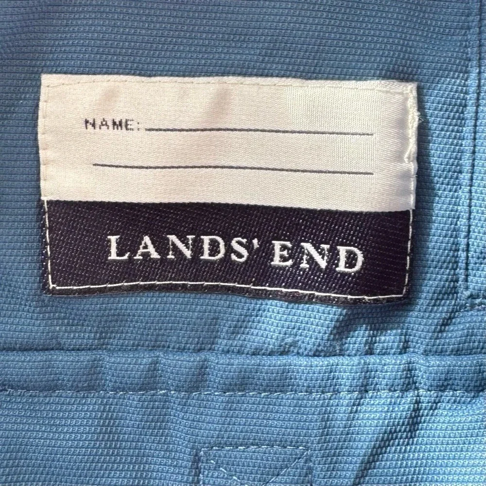 Lands' End Coat Kids' Hooded Blue Medium 5/6 Snowboard Ski Play Snow Boys Girls
